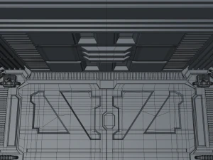 interior de fic&ccedil;&atilde;o cient&iacute;fica Modelo 3D