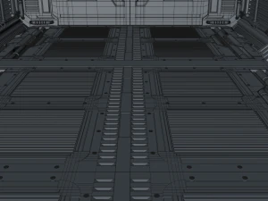 interior de fic&ccedil;&atilde;o cient&iacute;fica Modelo 3D