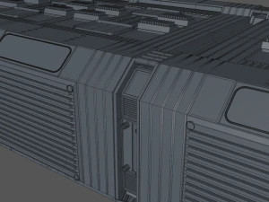 interior de fic&ccedil;&atilde;o cient&iacute;fica Modelo 3D