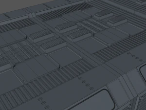 interior de fic&ccedil;&atilde;o cient&iacute;fica Modelo 3D