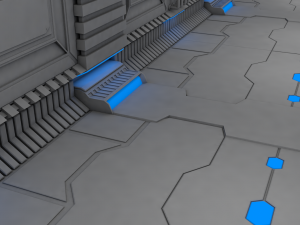 sci fi interior 3D Model