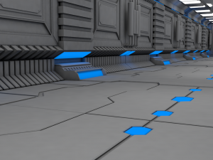 sci fi interior 3D Model
