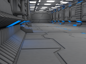 sci fi interior 3D Model