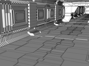 sci fi interior 3D Model