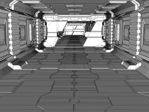 sci fi interior 3D Model