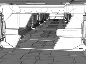 sci fi interior 3D Model