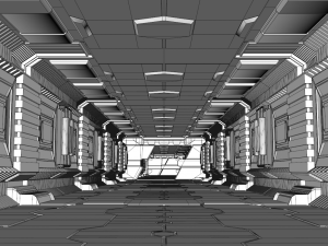 sci fi interior 3D Model