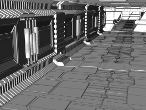 sci fi interior 3D Model