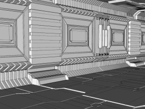 sci fi interior 3D Model