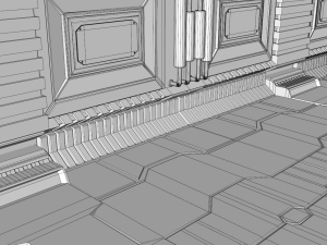 sci fi interior 3D Model