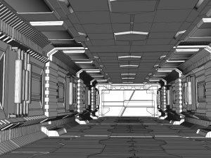 sci fi interior 3D Model