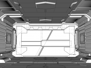 sci fi interior 3D Model