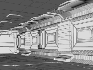 sci fi interior 3D Model