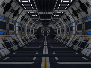 sci fi corridor 3D Model