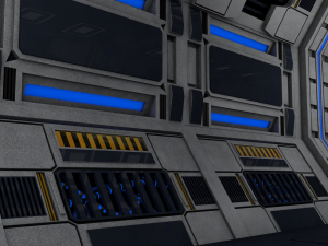 sci fi corridor 3D मॉडल
