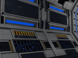 sci fi corridor 3D Model