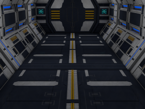 sci fi corridor 3D मॉडल
