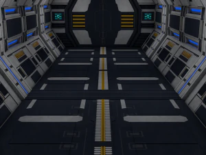 sci fi corridor 3D Model