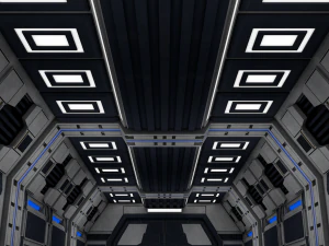 sci fi corridor 3D Model