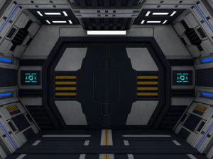 sci fi corridor 3D Model