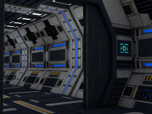 sci fi corridor 3D मॉडल