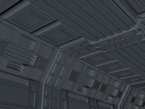 sci fi corridor 3D मॉडल