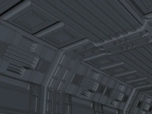 sci fi corridor 3D Model
