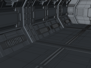 sci fi corridor 3D मॉडल