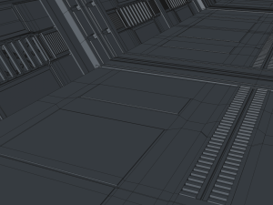 sci fi corridor 3D मॉडल