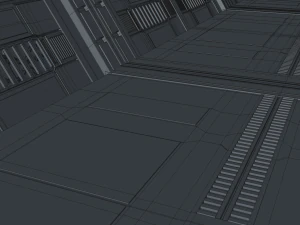 sci fi corridor 3D Model