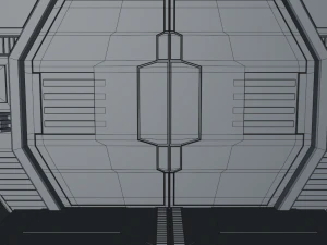 sci fi corridor 3D Model