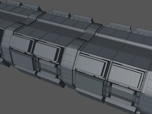 sci fi corridor 3D Model