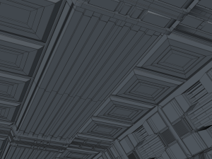 sci fi corridor 3D मॉडल