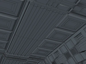 sci fi corridor 3D Model