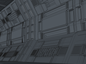 sci fi corridor 3D मॉडल