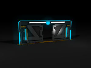 sci fi door 3D Model
