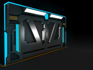 sci fi door 3D Model