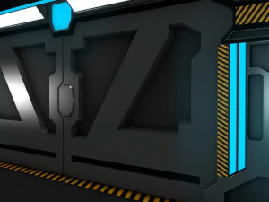 sci fi door 3D Model
