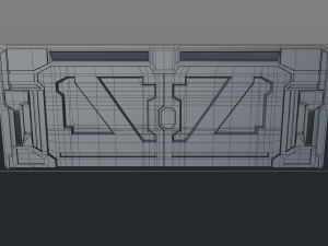 sci fi door 3D Model