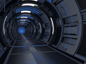 sci fi corridor Model 3D