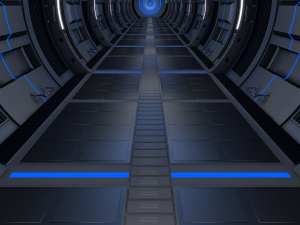 sci fi corridor Model 3D