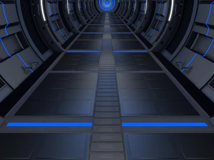 sci fi corridor 3D Model