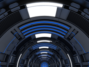 sci fi corridor Model 3D