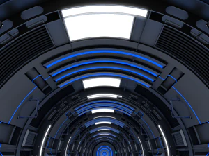 sci fi corridor 3D Model