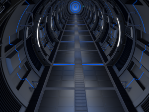 sci fi corridor Model 3D