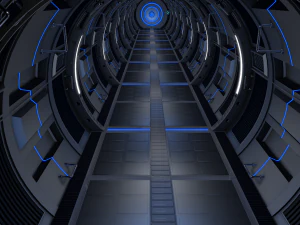 sci fi corridor 3D Model