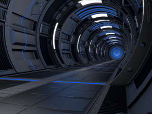 sci fi corridor Model 3D
