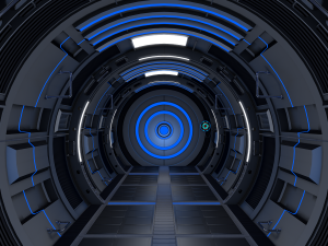 sci fi corridor Model 3D