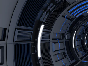 sci fi corridor 3D Model