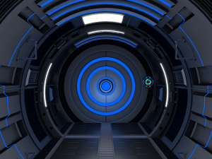 sci fi corridor Model 3D